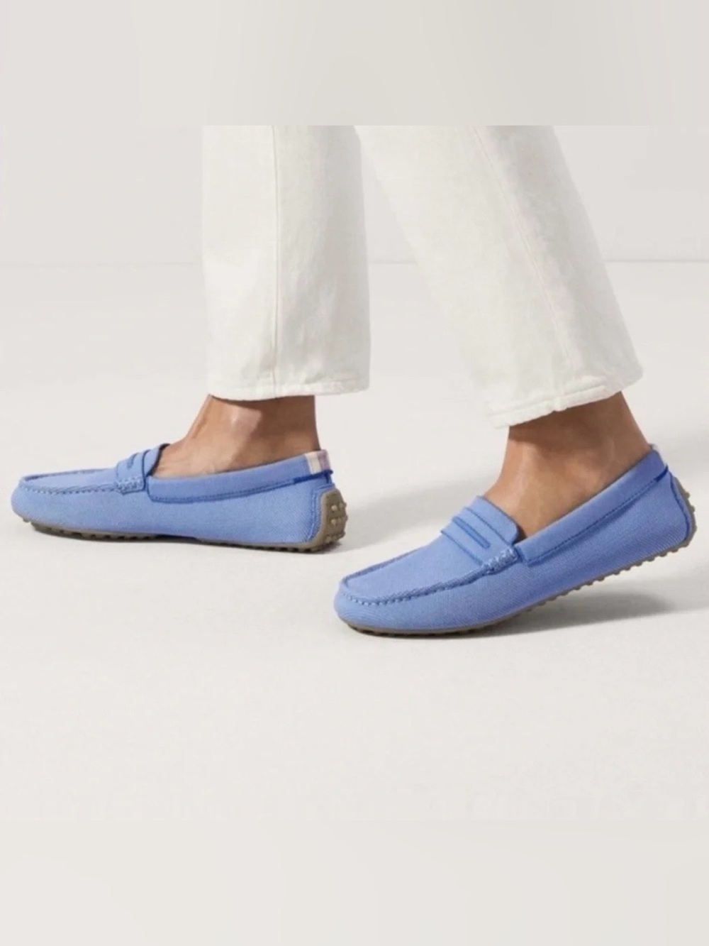 Rothy's | Womens Blue The Driver Knit Loafers Slip-On Moccasins Retired Style 10